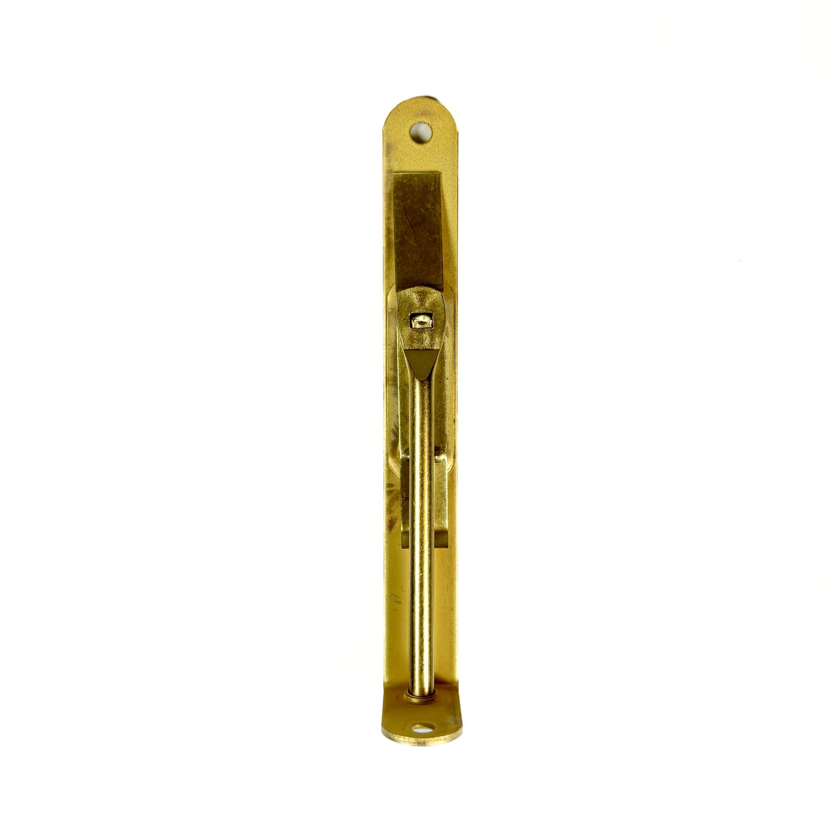 Round Corner Recessed Flush Bolt 6 Inch Satin Brass Finish