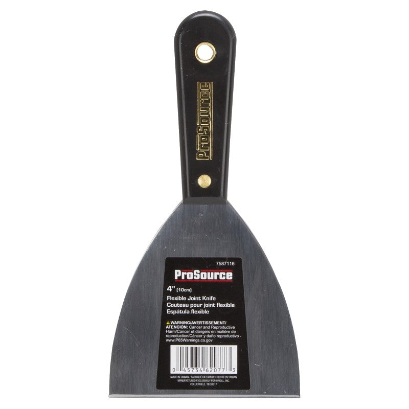 ProSource 010803L Scraper/Joint Knife, 4 in W Blade, 4 in L Blade, HCS Blade, Full-Tang Blade, Comfort-Grip Handle