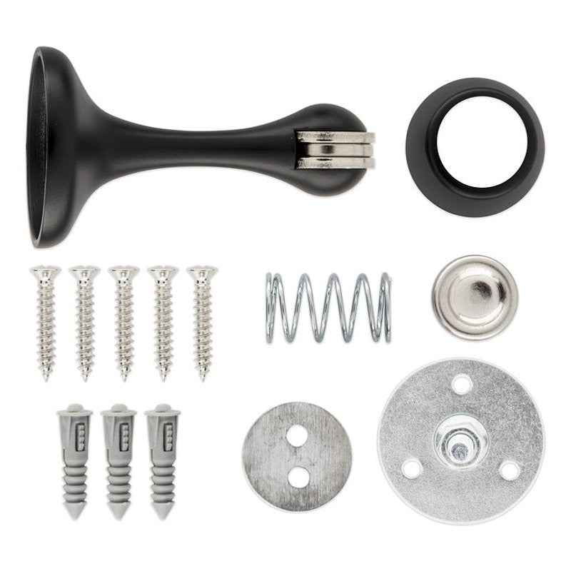 National Hardware 244 Series N830-573 Magnetic Door Stop, 1-3/4 in Dia Base, 3 in Projection, Zinc, Matte