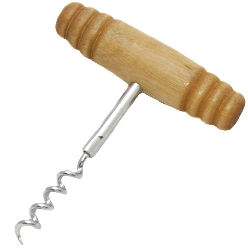 Chef Craft 20963 Corkscrew, 4 in, Steel/Wood, Chrome