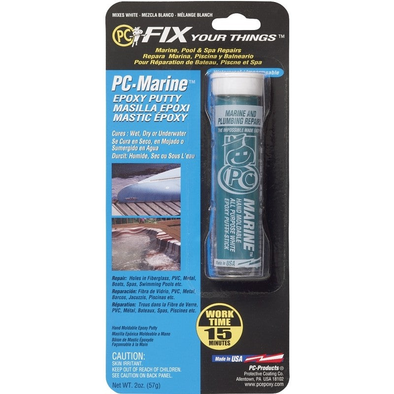 Protective Coating PC-MARINE 025567 Epoxy Putty, Green, Solid, 2 oz, Cylinder