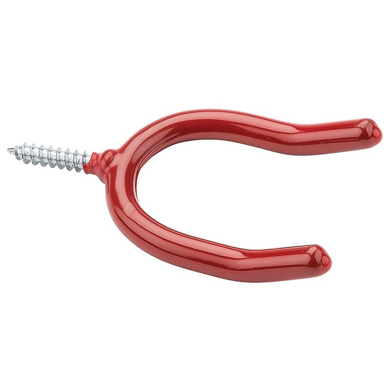 National Hardware V2210 N188-004 Storage Hook, 12 lb, 1-5/8 in Opening, Screw Mounting, Steel, Red