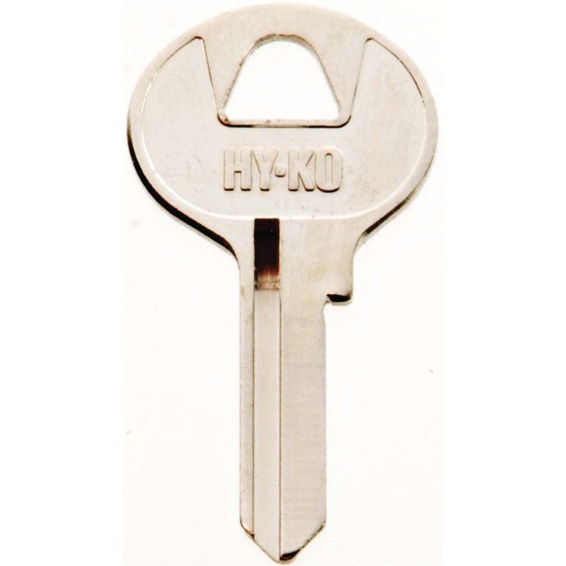 Hy-Ko 11010M3 Key Blank, Brass, Nickel, For: Master Cabinet, House Locks and Padlocks, M3 Key Number (Pack of 10)