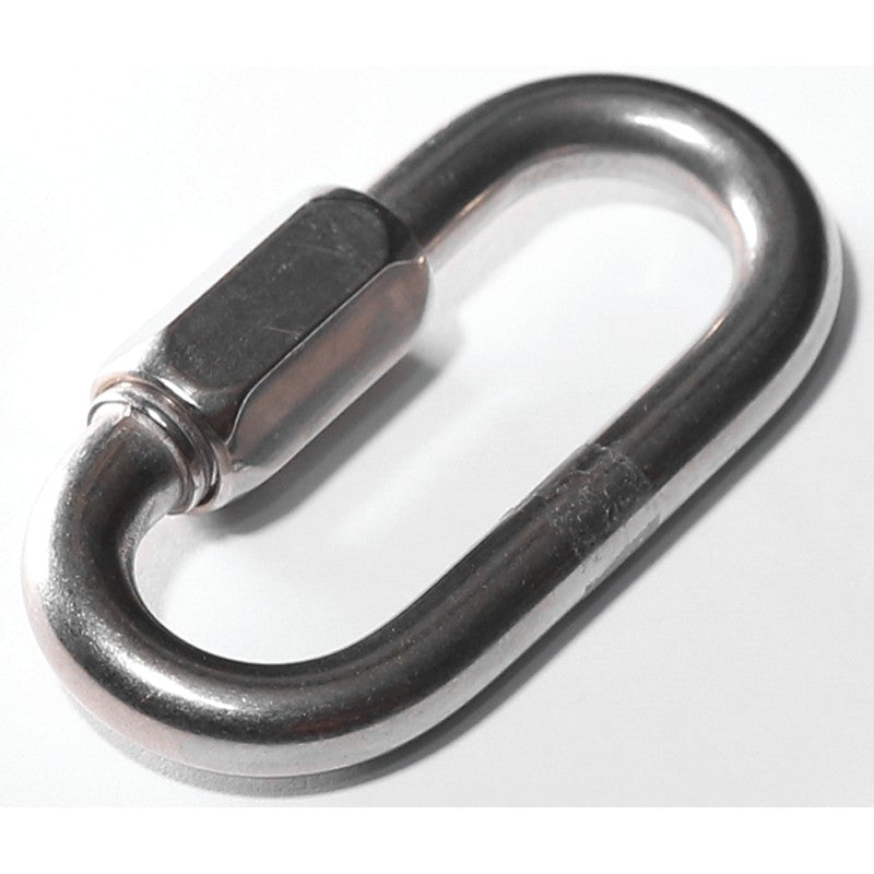 Baron 7350T-1/4 Quick Link, 19/32 in Opening, 2-1/4 in L x 1/4 in THK Dimensions, 660 lb Working Load, Steel, Zinc (Pack of 10)