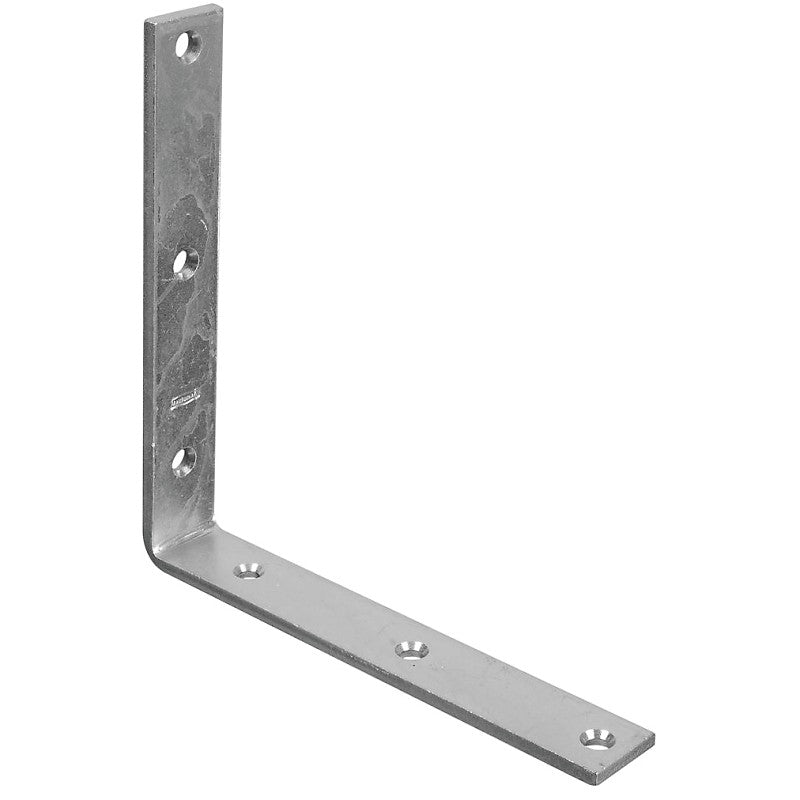 National Hardware 115BC Series N220-178 Corner Brace, 8 in L, 1-1/4 in W, Steel, Zinc, 0.22 Thick Material