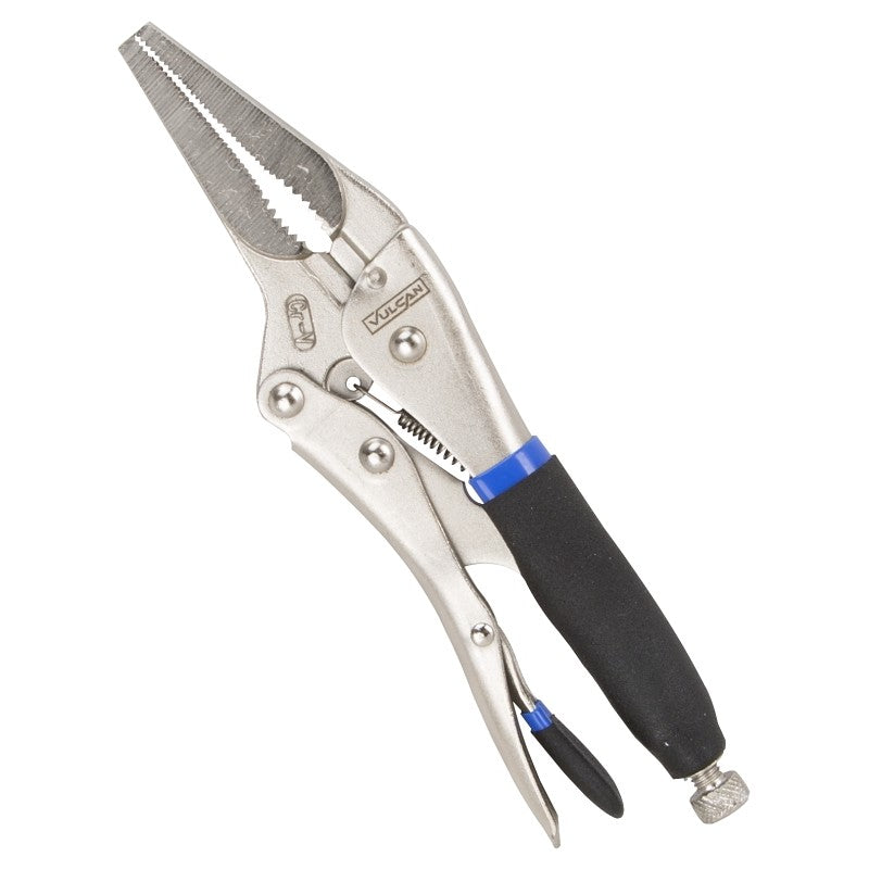 Vulcan JL-NP025 Locking Plier, 9 in OAL, 2-3/4 in Jaw Opening, Black Handle, Comfort-Grip Handle, 1-1/4 in W Jaw