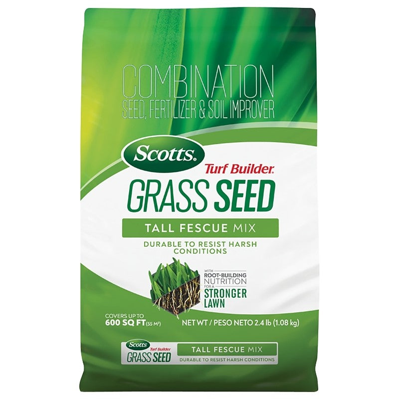 Scotts Turf Builder 18046 4-0-0 Grass Seed, Tall Fescue, 2.4 lb Bag