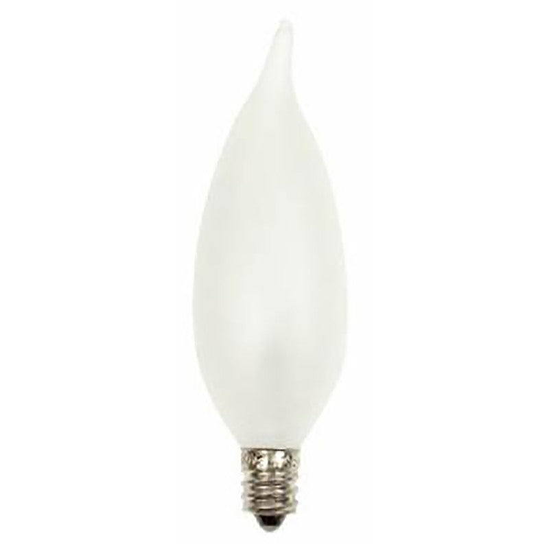 GE 66104 Chandelier Light Bulb, 25 W, CA10 Lamp, E12 Candelabra Lamp Base, 220 Lumens, 2600 K Color Temp (Pack of 4)