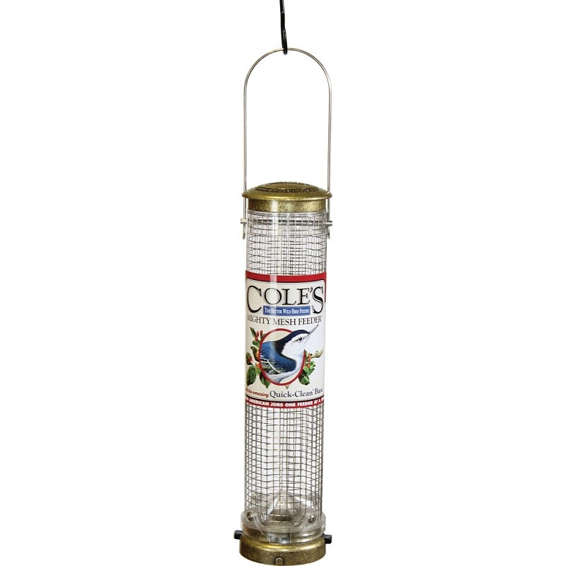Cole's MM06 Tube Bird Feeder, Attracts: Chickadees, Finches and Bluebirds