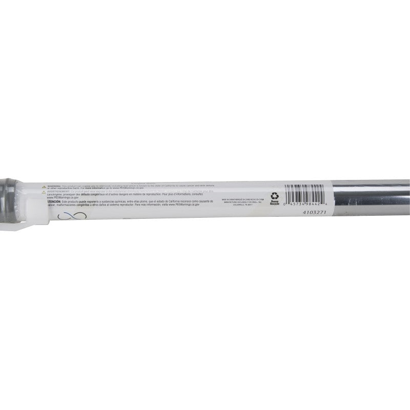 Simple Spaces SD-SR36-C3L Shower Curtain Rod, 7-1/2 lb, 36 to 63 in L Adjustable, 1 in Dia Rod, Steel, Chrome