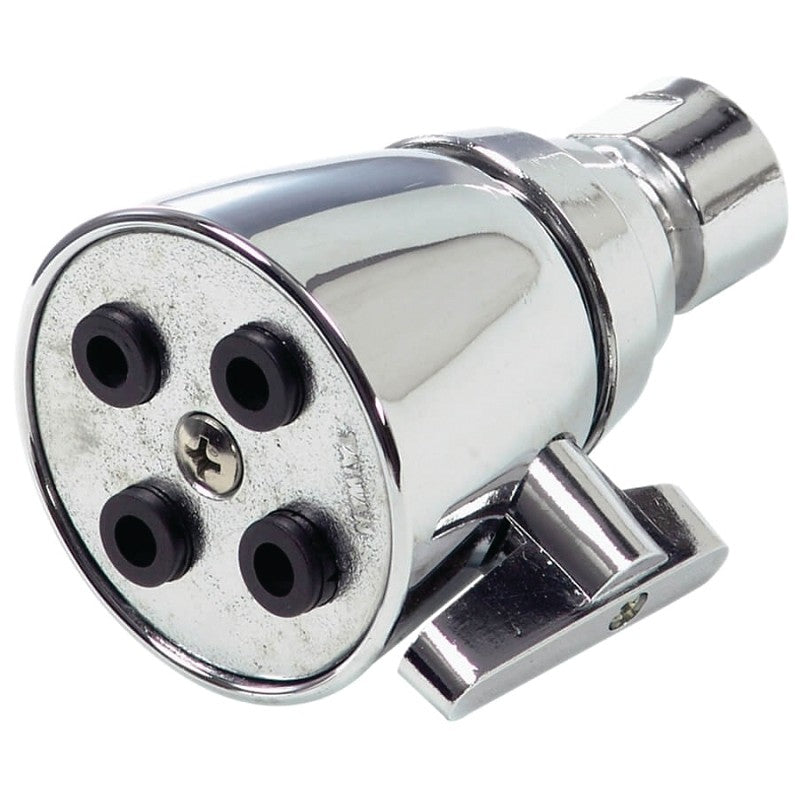 Danco 89202 Shower Head, 1.5 gpm, 1/2 in Connection, IPS, Brass, Chrome