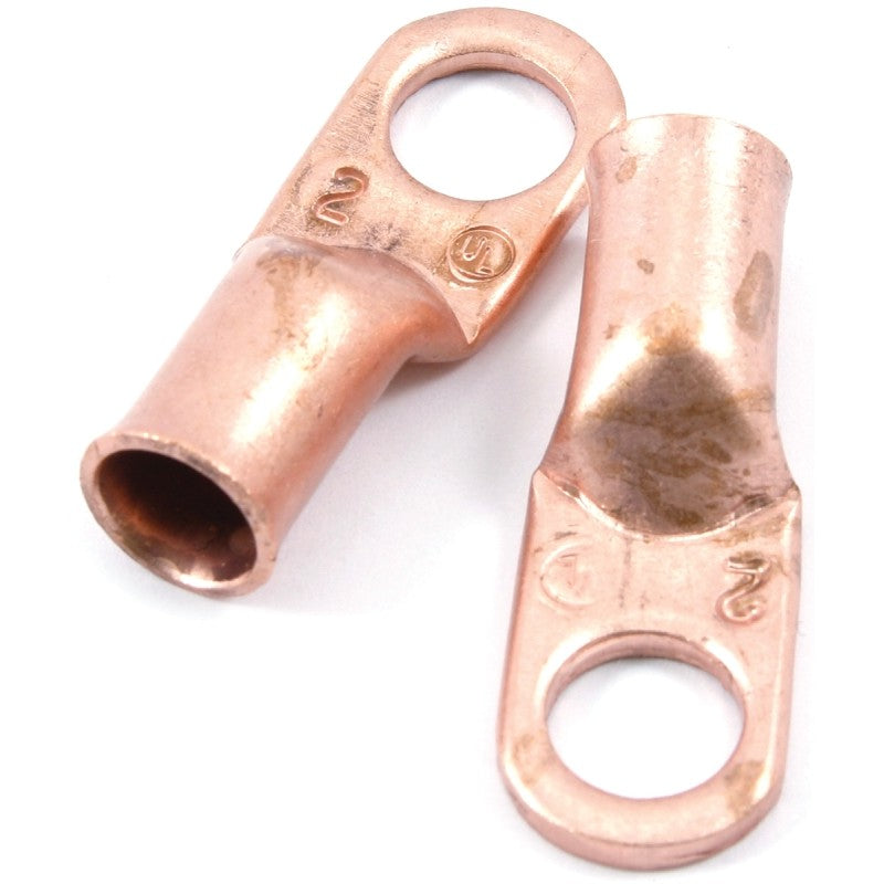 Forney 60105 Series Cable Lug, For: #2 Cable, 3/8 in Stud, #2 Wire, Copper, 2/CD
