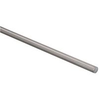 Round Solid Rod 48 Inch By 1/2 Inch Diameter Mill Finish Aluminum