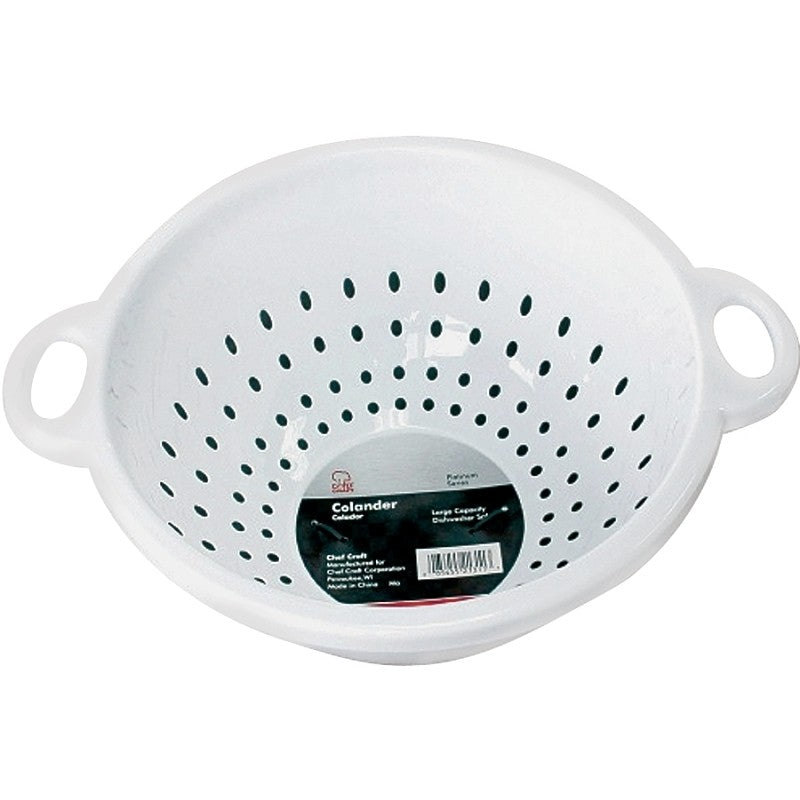 Chef Craft 21311 Colander, 5 qt, Plastic, 11 in Dia, Plastic Handle