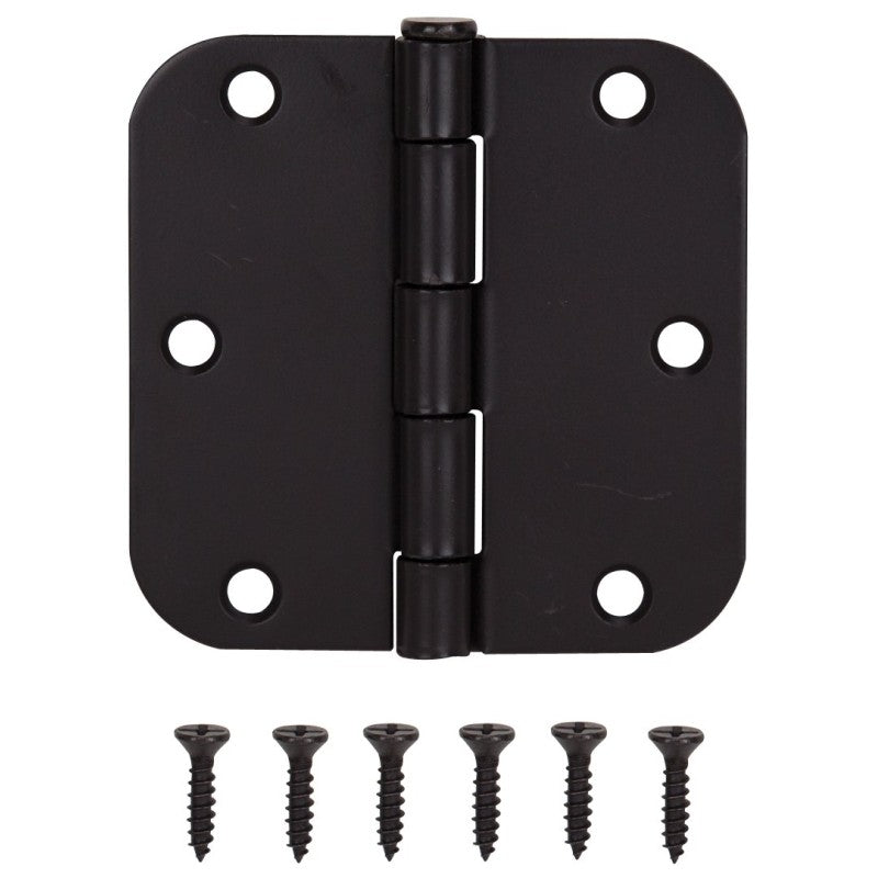 ProSource 20347ORX Door Hinge, Steel, Oil-Rubbed Bronze, Loose Pin, 180 deg Range of Motion, Screw Mounting