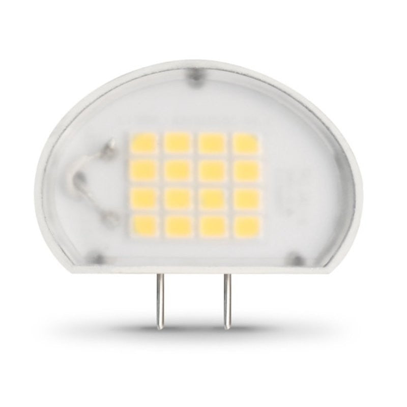 Feit Electric BP50G8/830/SU/LED LED Bulb, Specialty, T4 Lamp, 50 W Equivalent, G8 Lamp Base, Dimmable, Clear (Pack of 6)