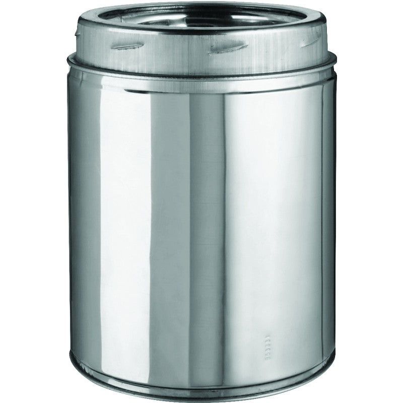 Selkirk 206009 Chimney Pipe, 6 in ID, 8 in OD, 9 in L, Stainless Steel (Pack of 2)