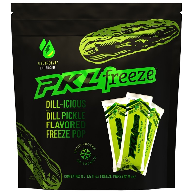 PKL Freeze 159200430 Freeze Pop, Liquid, Pickle, 1.5 fl-oz Pouch (Pack of 4)