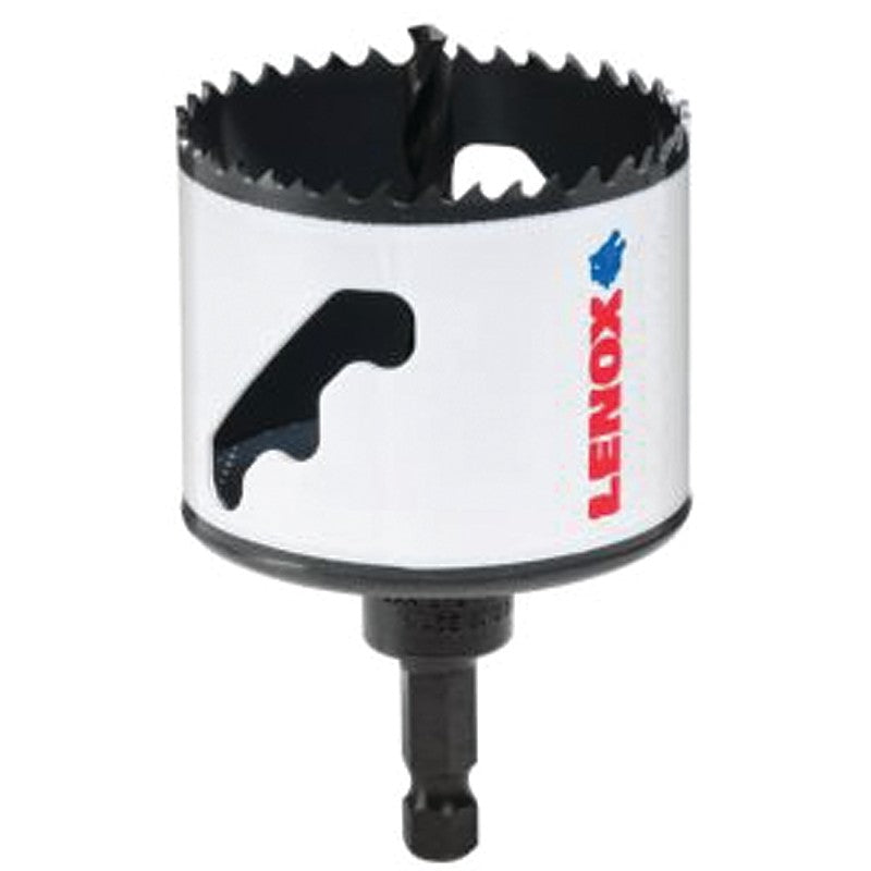 Lenox Speed Slot 1772954 Hole Saw, 2-1/2 in Dia, 1-1/2 in D Cutting, HSS Cutting Edge