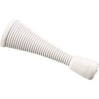 Heavy Duty Tapered Spring Door Stop 3-1/8 Inch White