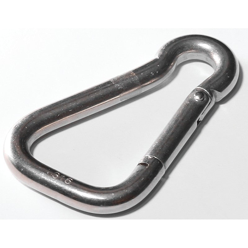 Baron S24502-5/16 Spring Snap, 5/16 in Snap Opening, 2-3/8 in L Dimensions, 400 lb Working Load, Stainless Steel