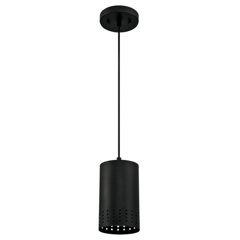 Westinghouse Phelps Series 6356600 Mini Pendant Light, 1-Lamp, Incandescent, LED Lamp, Metal Fixture, Black Fixture