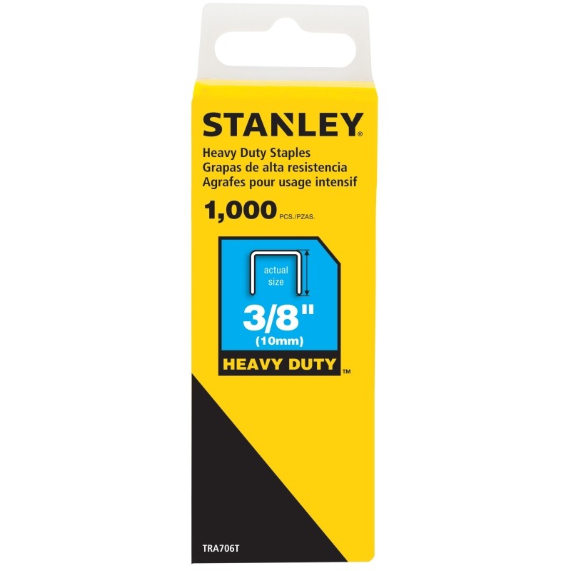 STANLEY TRA706T Staple, For: TR100, TR200, TRE500 Series, PHT150, PHT250, Arrow T-50 Staplers, 1000/PK