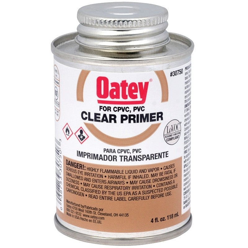 Oatey 30750 Primer, Liquid, Clear, 4 oz (Pack of 24)