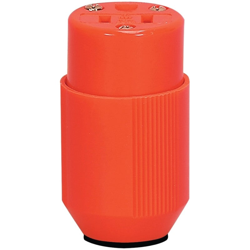 Eaton Wiring Devices BP3487-4RN Electrical Connector, 2 -Pole, 15 A, 125 V, NEMA: NEMA 5-15R, Orange