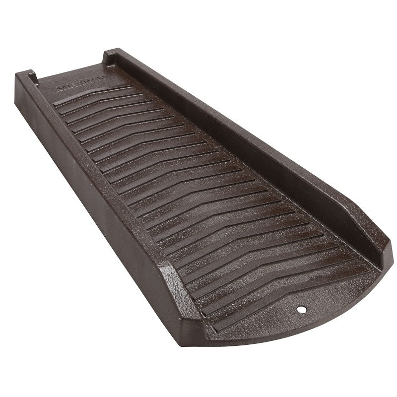 Amerimax 3001-12 Splash Block, 24 in L, 11-1/2 in W, Steel, Brown