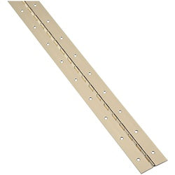 Continuous Hinge 2 By 72 Inch Bright Brass Plated Steel (POS)