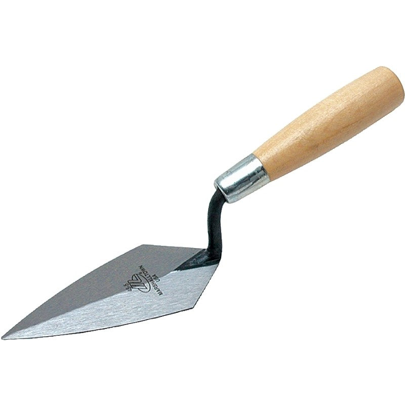 Marshalltown 45 5 Pointing Trowel, 5 in L Blade, 2-1/4 in W Blade, HCS Blade, Hardwood Handle