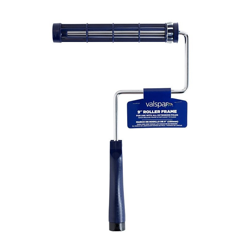 Valspar 885444900 Roller Frame, 9 in L Roller, Plastic Handle, Ergonomic Handle