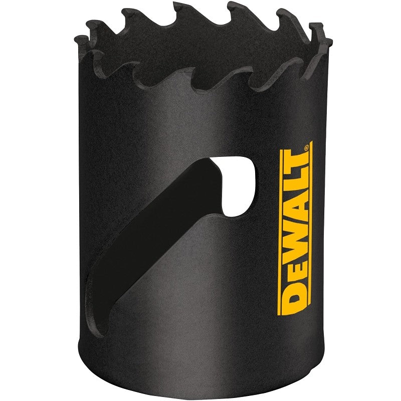 DEWALT ELITE Series DAH3112 Hole Saw, 1-1/2 in Dia, 1-3/4 in D Cutting, 1/2 in Arbor, 3 TPI, Carbide Cutting Edge