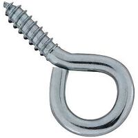 Large Eye Screw Eyes 2-3/16 Inch #4 Zinc Plated Steel 3 Pack
