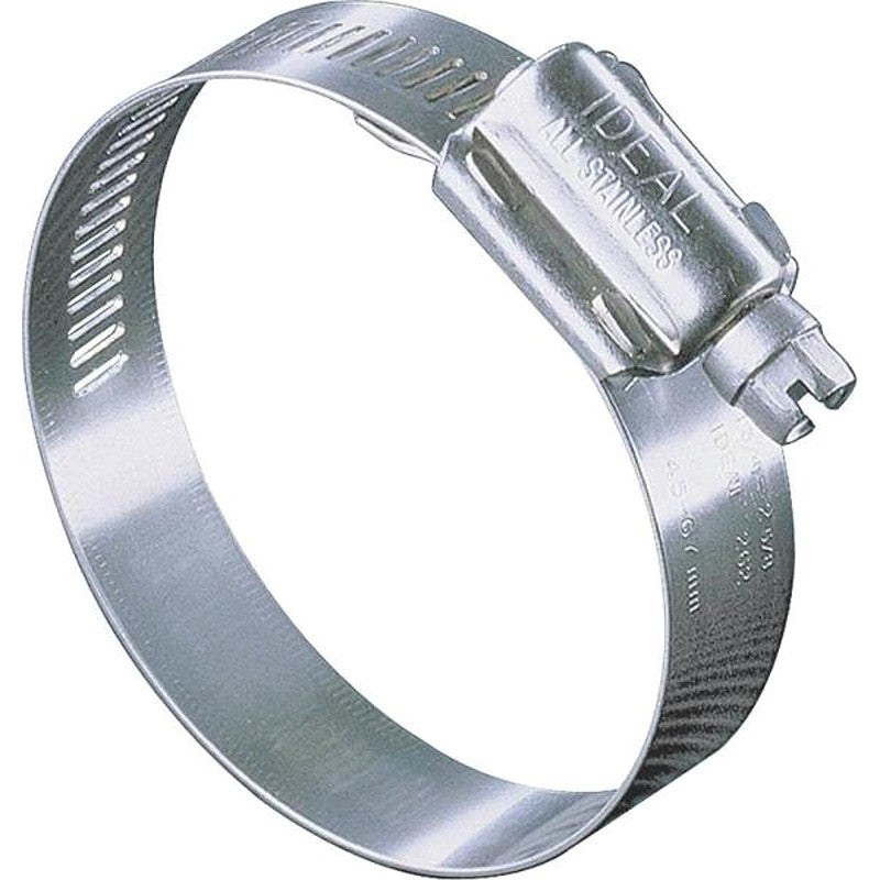 Ideal-Tridon Hy-Gear 68-0 Series 6872053 Interlocked Worm Gear Hose Clamp, #72, 3 to 5 in, Stainless Steel (Pack of 10)
