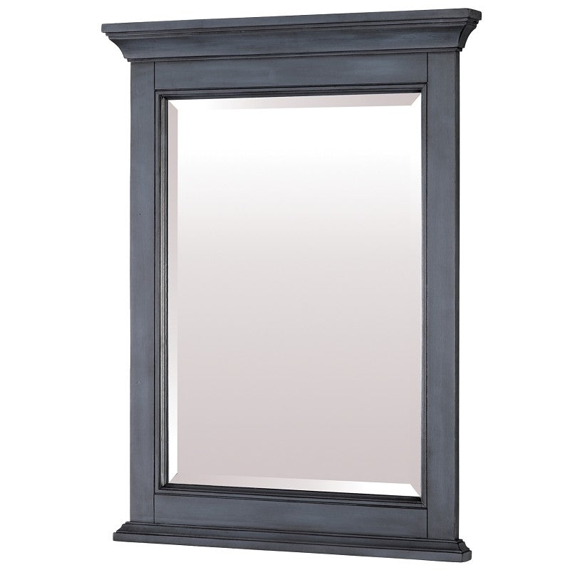 Craft + Main Brantley BABM2432 Series Framed Mirror, Harbor Blue Frame, Rectangular, 24 in W, 32 in H, Wood Frame