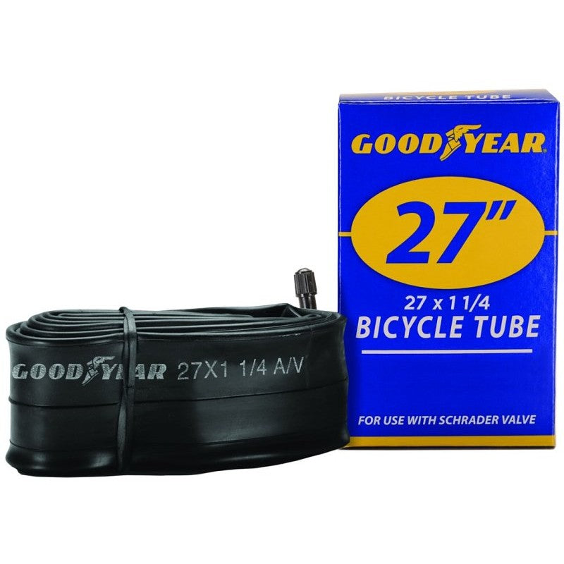 Kent 91081 Bicycle Tube, Butyl Rubber, Black, For: 27 x 1-1/4 in W Bicycle Tires