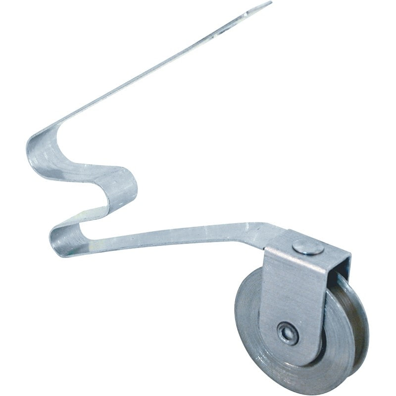 Prime-Line B 513 Roller Assembly, 1 in Dia Roller, 1/4 in W Roller, Steel, Gray