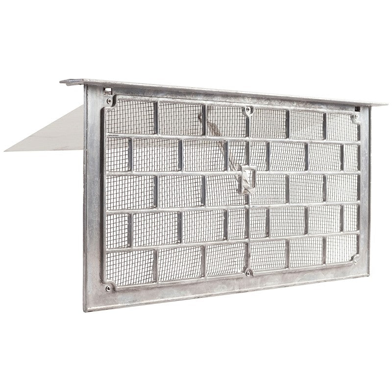 Master Flow LW1L Foundation Vent, 16 in W, 8 in H, 50 sq-in Net Free Ventilating Area, Aluminum (Pack of 12)