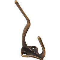 Coat And Hat Hook Antique Brass