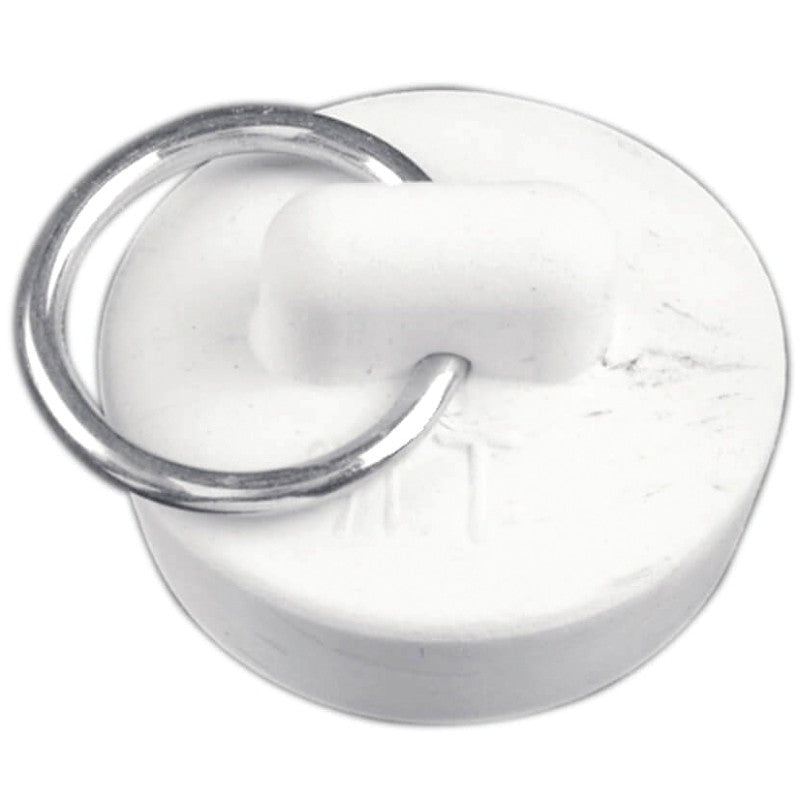 Danco 80224 Drain Stopper, Rubber, White, For: 1-1/8 in Drain, Universal Sink (Pack of 3)