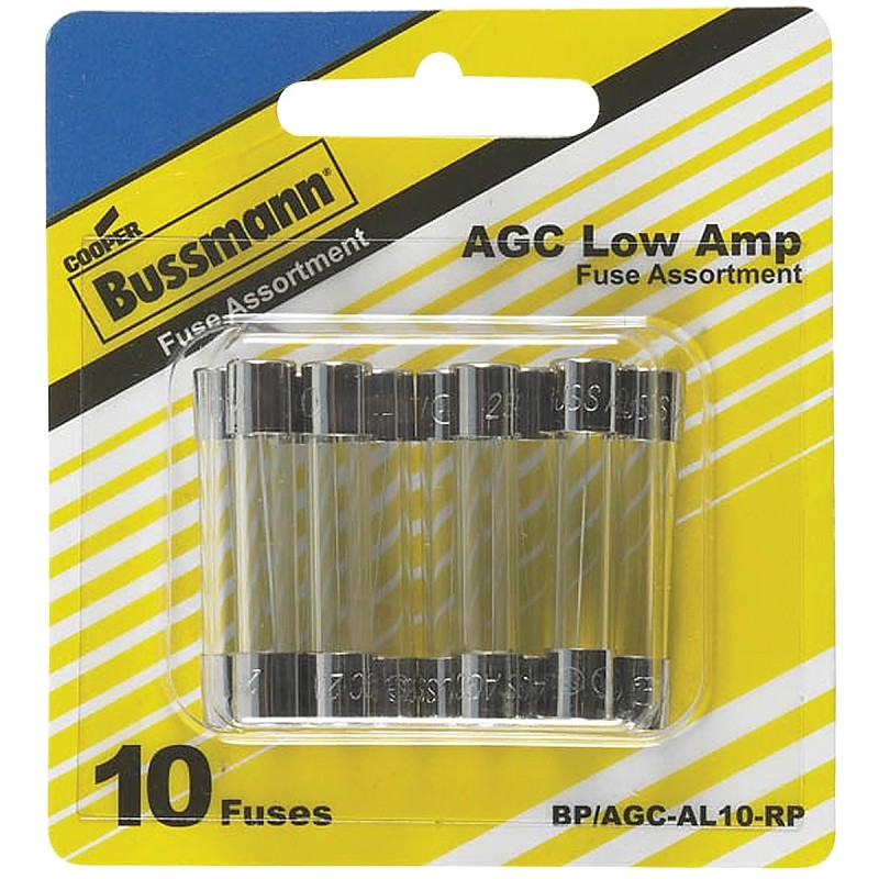 Bussmann BP/AGC-AL10-RP Fuse Kit, Blade Fuse, Includes (1) AGC-4, (2) AGC-1, AGC-2, AGC-3, AGC-5 Fuses, AGC-6 Fuses
