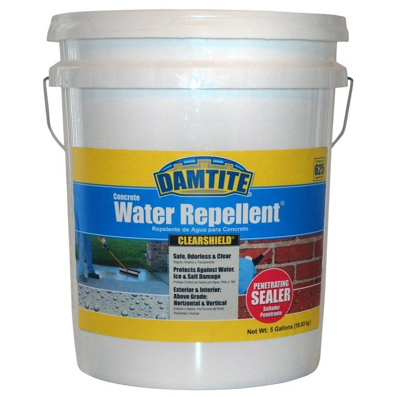 Damtite ClearShield Series 06450 Sealer, White, Liquid, 5 gal, Pail