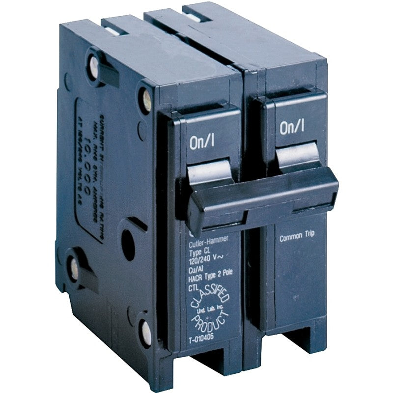 Cutler-Hammer CL230 Circuit Breaker, Type CL, 30 A, 2 -Pole, 120/240 V, Common Trip, Plug Mounting