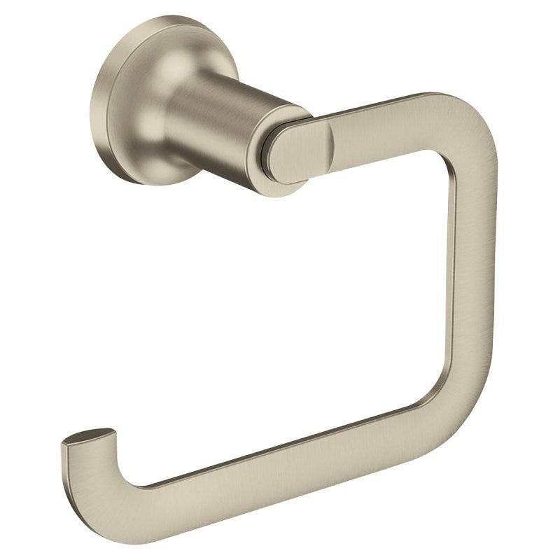 Moen Zyla Series Y1686BN Towel Ring, Zinc, Brushed Nickel, Wall