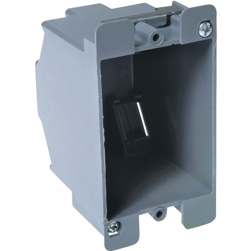 Raco 7887RAC Cable Box, 1-Gang, PVC, Gray, Flush