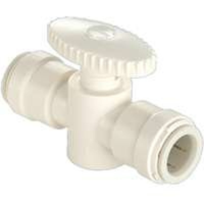 Watts 3539-08/P-450 Stop Valve, 3/8 in Connection, Push Fitting, 250 psi Pressure, Plastic Body