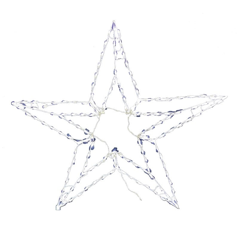 Hometown Holidays 60402 Star Ornament, 50 in H, String Light Bulb, Metal and Plastic, Cool White