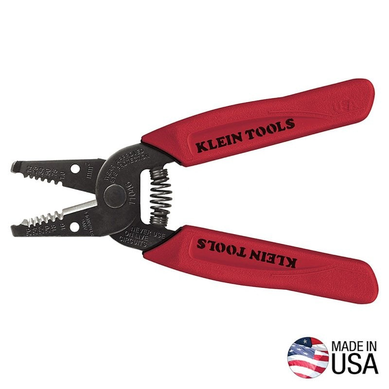 Klein Tools 11046 Wire Stripper, 16 to 26 AWG Wire, 16 to 26 AWG Stripping, 6-1/4 in OAL, Textured Handle